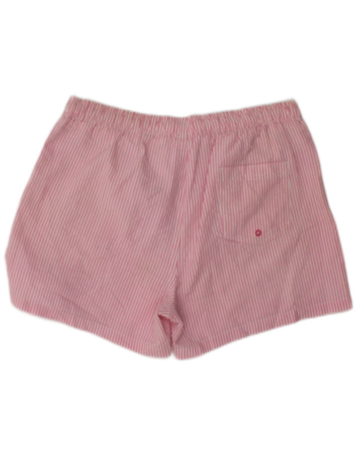 Zara Mens Swimming Shorts Large W34 Pink Striped