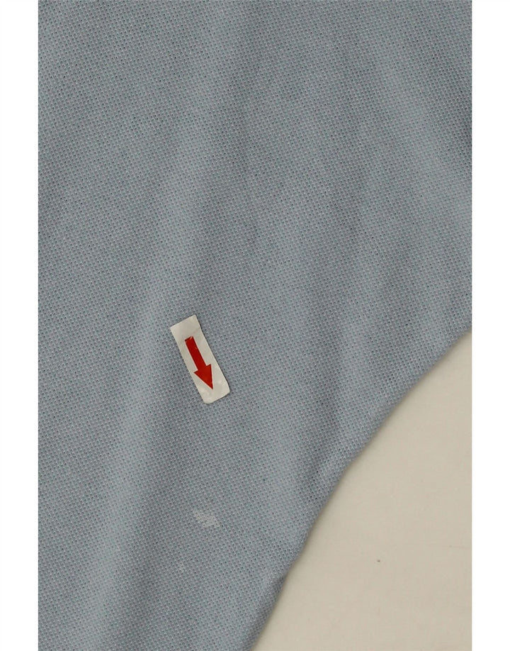 Kappa Mens Long Sleeve Polo Shirt Medium Blue Cotton