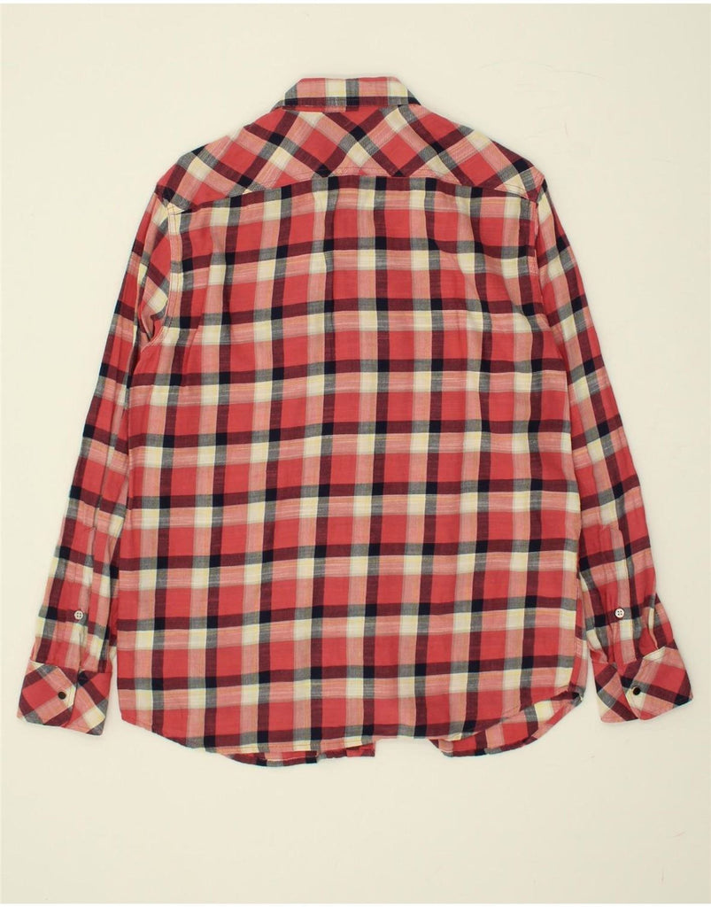 DIESEL Mens Shirt Small Red Check Cotton Vintage Diesel and Second-Hand Diesel from Messina Hembry 