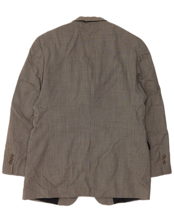 Tommy Hilfiger Mens 3 Button Blazer Jacket UK 40 Large Grey Houndstooth