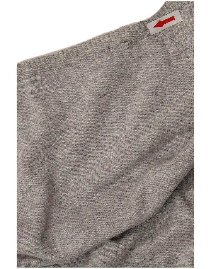 Zara Womens Cardigan Sweater UK 14 Large Grey Flecked
