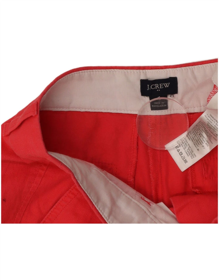 J. CREW Womens Chino Shorts US 4 Small W30  Red Cotton