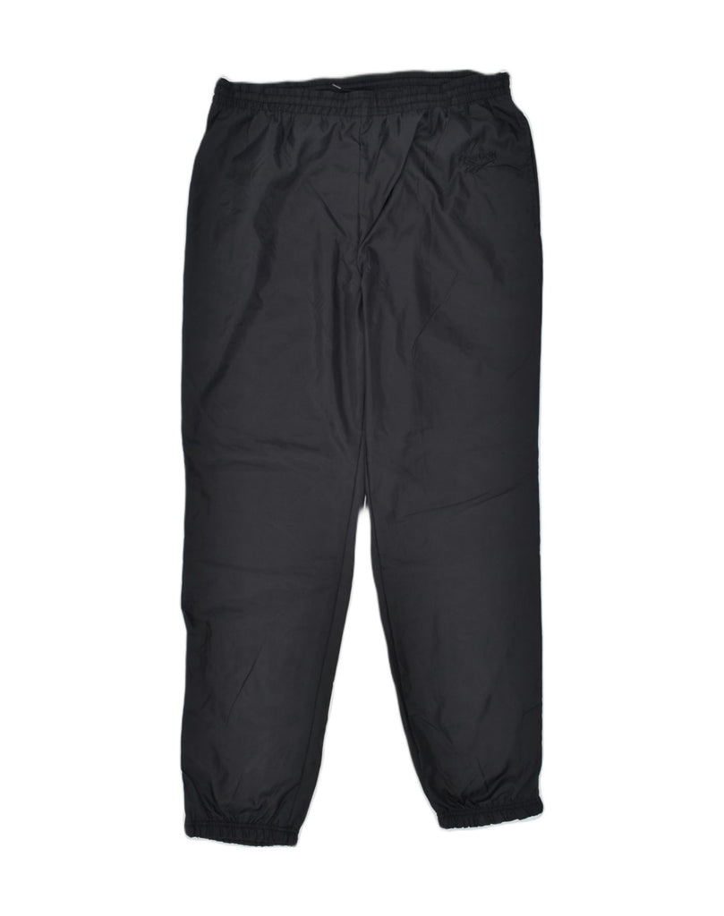 REEBOK Mens Tracksuit Trousers Medium Black Cotton Sports | Vintage | Thrift | Second-Hand | Used Clothing | Messina Hembry 