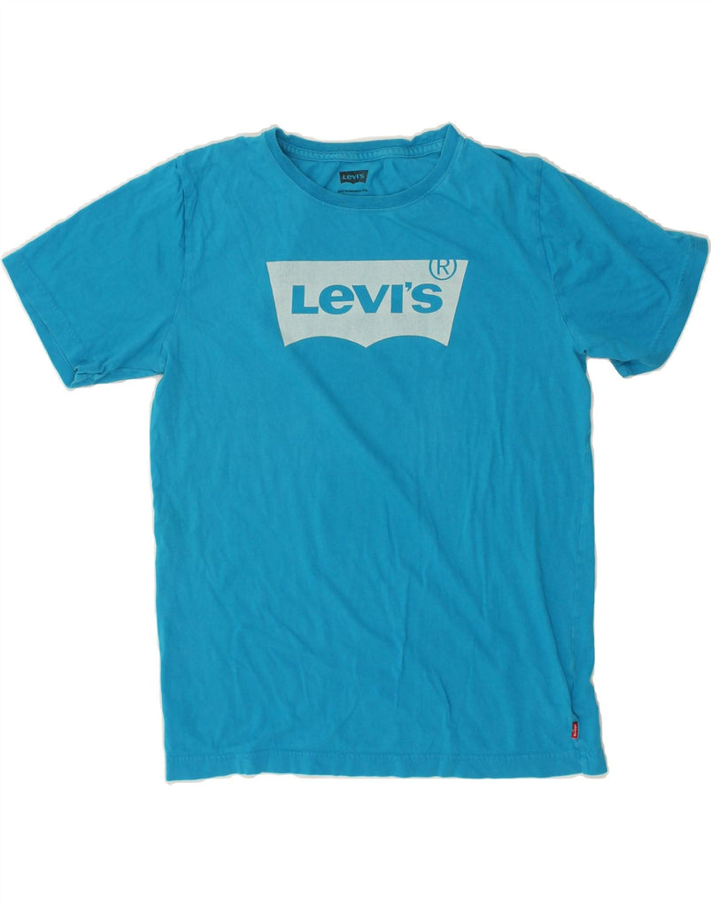 LEVI'S Boys Graphic T-Shirt Top 13-14 Years XL Blue Cotton | Vintage Levi's | Thrift | Second-Hand Levi's | Used Clothing | Messina Hembry 