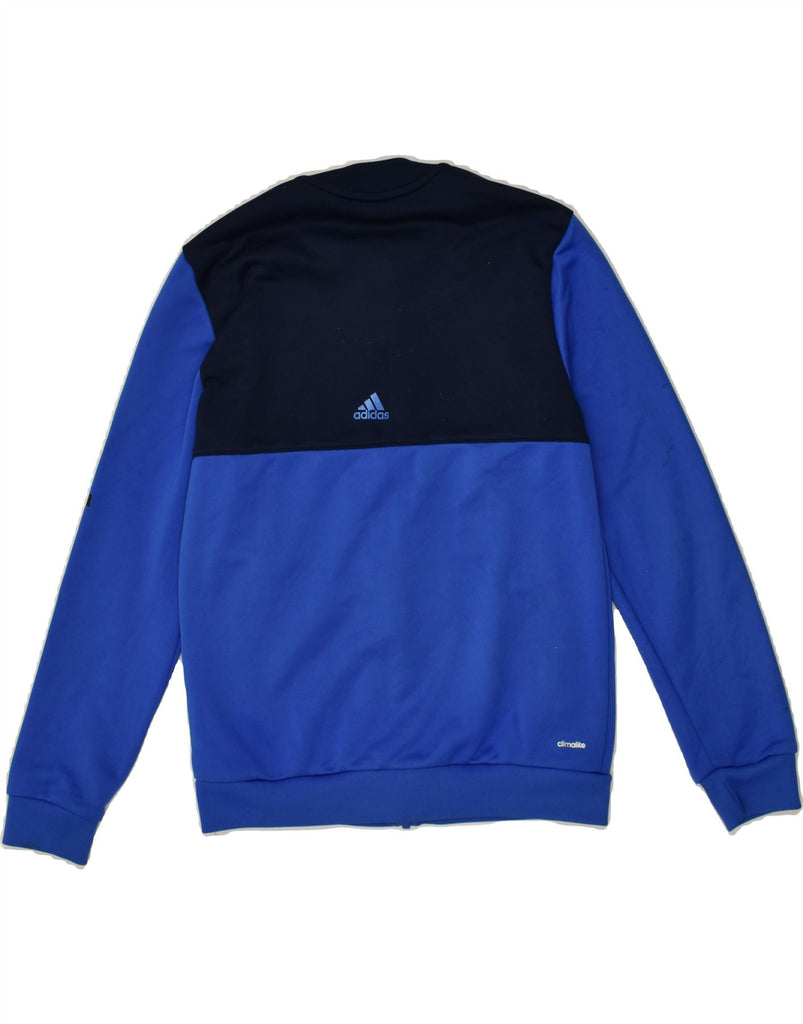 ADIDAS Boys Graphic Tracksuit Top Jacket 11-12 Years Blue Colourblock | Vintage Adidas | Thrift | Second-Hand Adidas | Used Clothing | Messina Hembry 