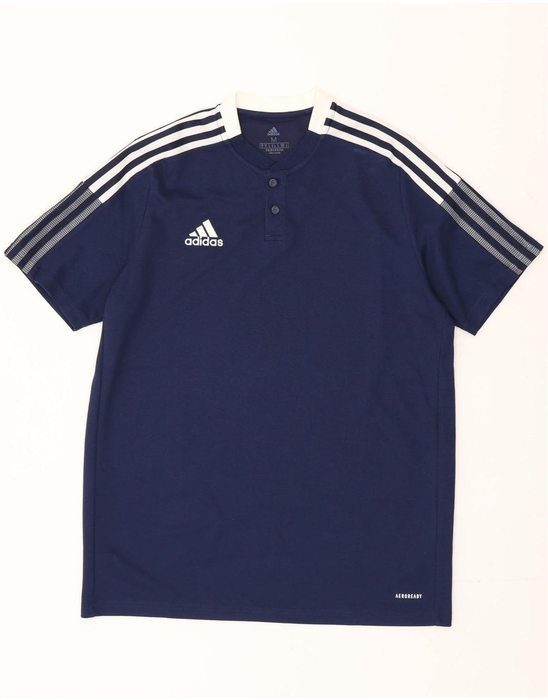 Adidas Mens Aeroready T-Shirt Top Medium Navy Blue Cotton