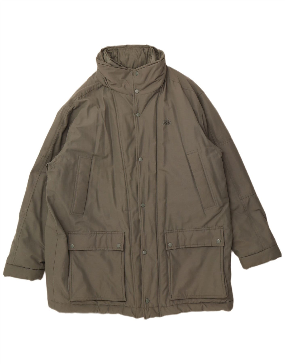KAPPA Mens Padded Jacket UK 44 2XL Green Cotton