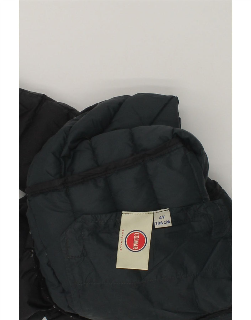 COLMAR Boys Hooded Padded Jacket 3-4 Years Black Polyester | Vintage Colmar | Thrift | Second-Hand Colmar | Used Clothing | Messina Hembry 