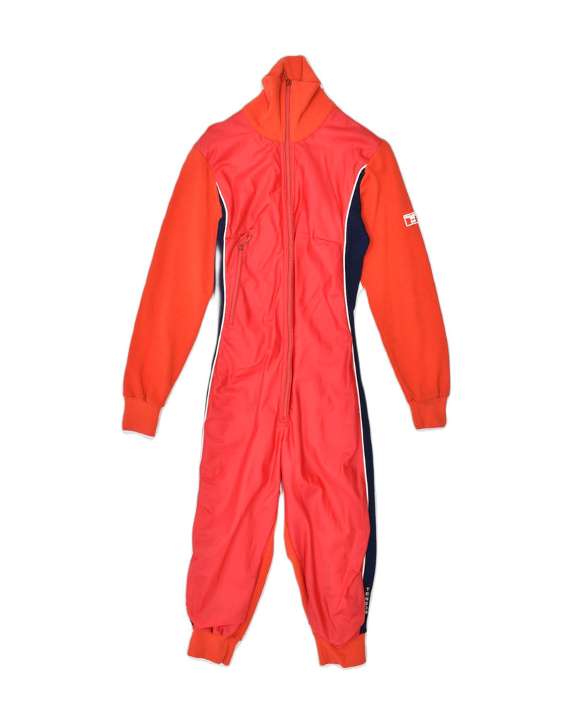 TENSON Boys Jumpsuit 7-8 Years Red Polyester | Vintage | Thrift | Second-Hand | Used Clothing | Messina Hembry 