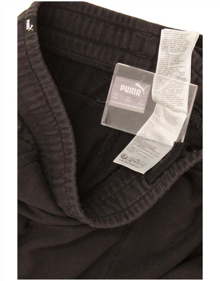 Puma Mens Tracksuit Trousers XL  Black Cotton