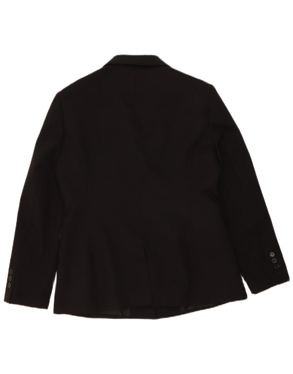 Etam Womens 3 Button Blazer Jacket UK 16 Large Black Polyester
