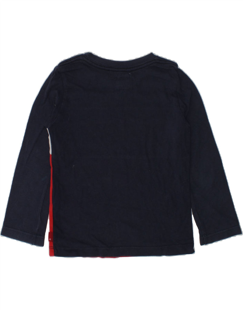 LEVI'S Boys Graphic Top Long Sleeve 3-4 Years Navy Blue Colourblock Cotton | Vintage Levi's | Thrift | Second-Hand Levi's | Used Clothing | Messina Hembry 