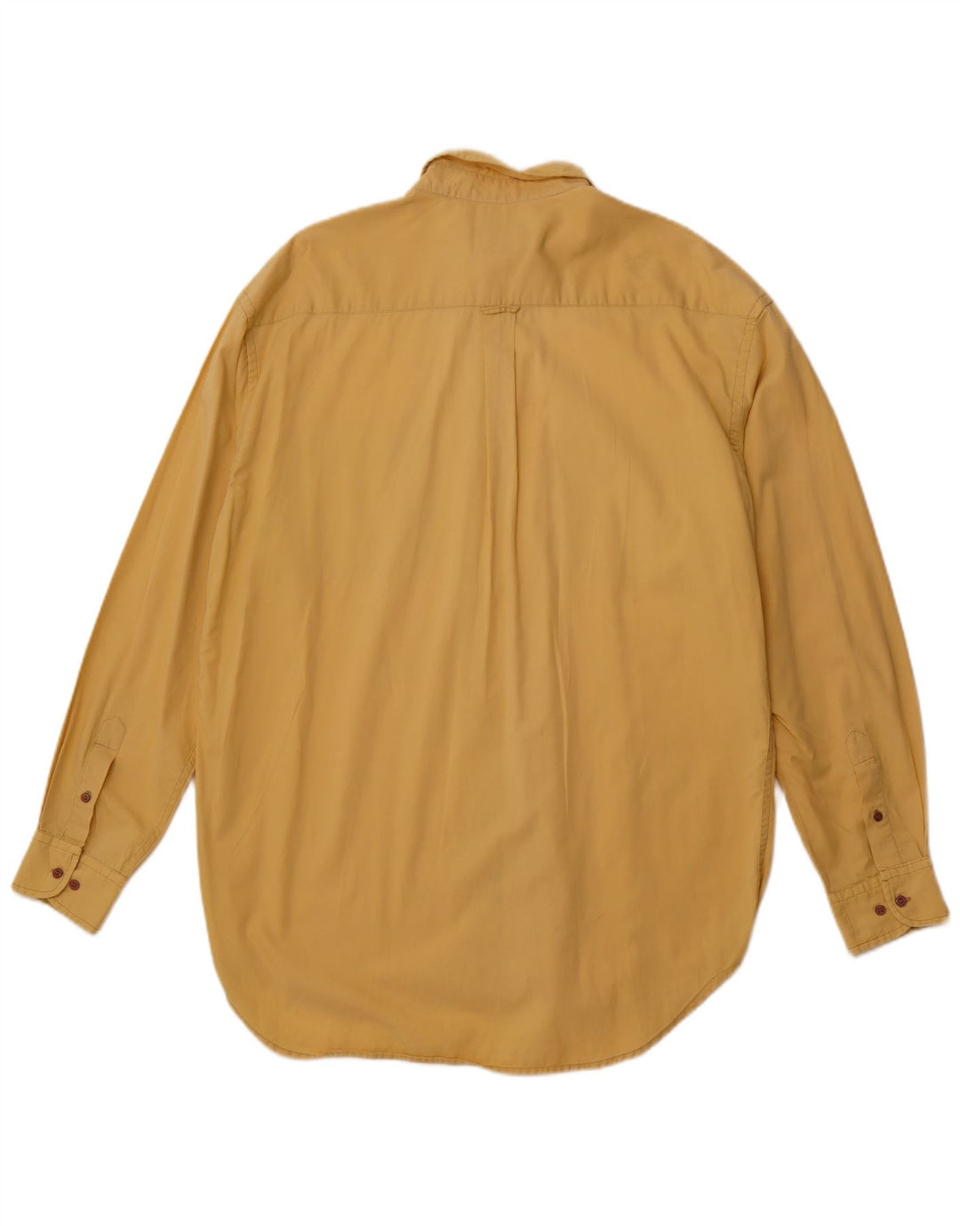 KAPPA Mens Shirt Large Yellow Cotton