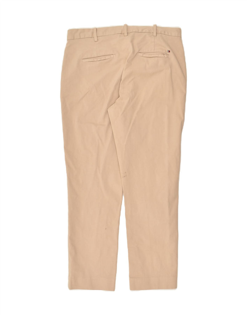 TOMMY HILFIGER Womens Tapered Chino Trousers US 10 Large W31 L27 Beige | Vintage Tommy Hilfiger | Thrift | Second-Hand Tommy Hilfiger | Used Clothing | Messina Hembry 