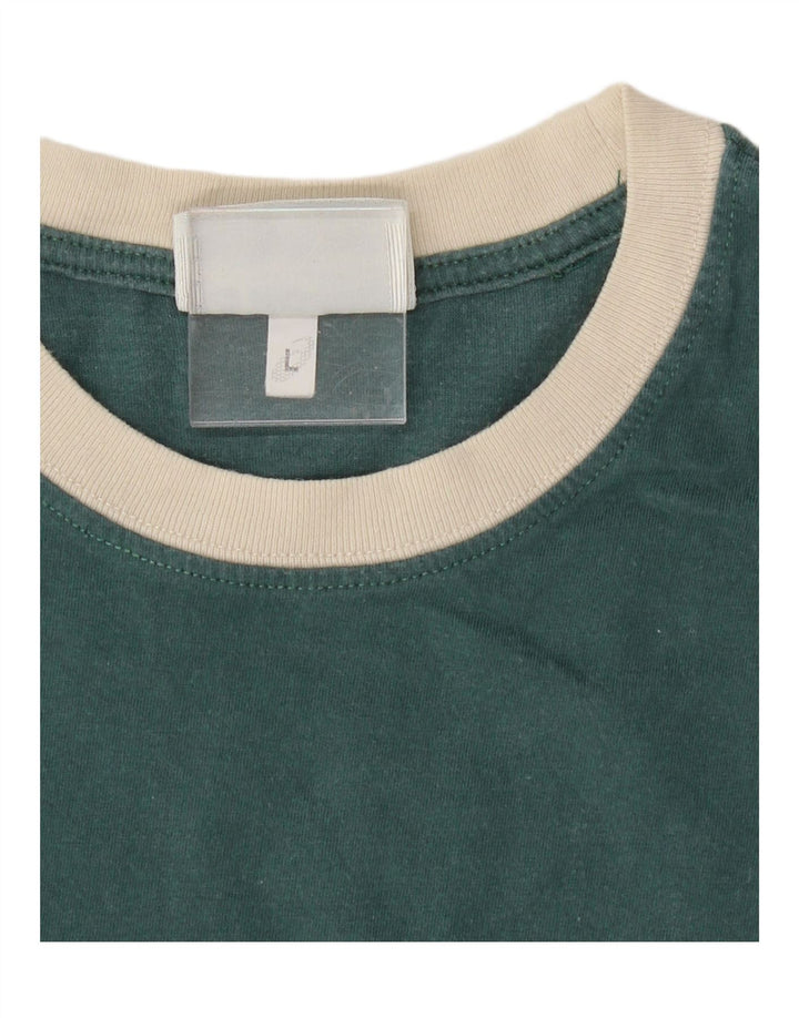 ASICS Womens Graphic T-Shirt Top UK 14 Large Green