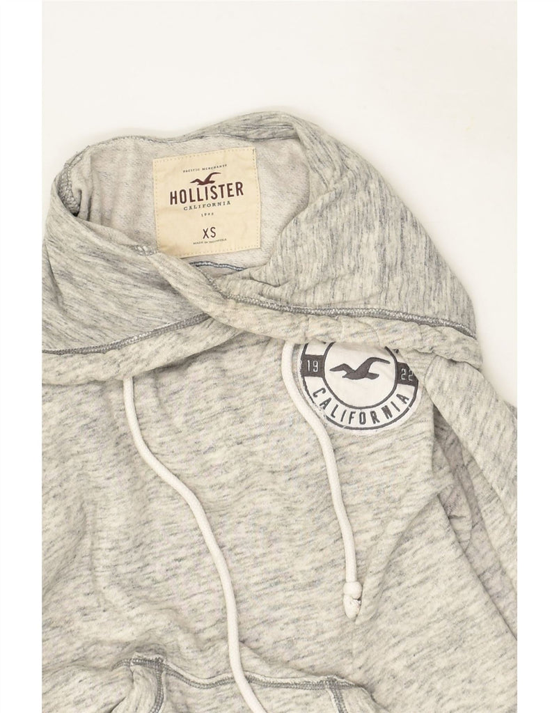 HOLLISTER Womens Hoodie Jumper UK 6 XS Grey | Vintage Hollister | Thrift | Second-Hand Hollister | Used Clothing | Messina Hembry 