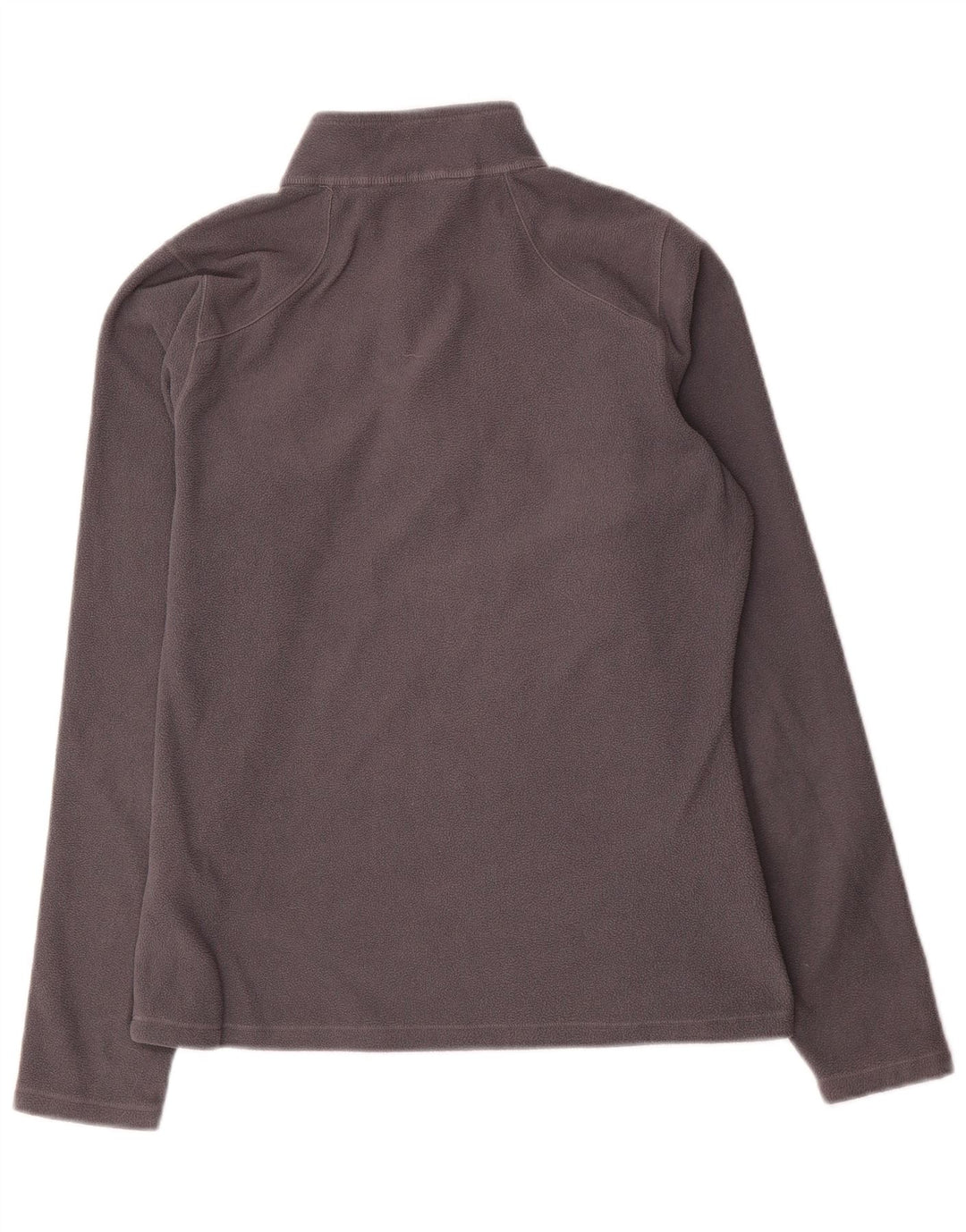 The North Face Womens Zip Neck Fleece Jumper UK 10 Small Grey Polyester