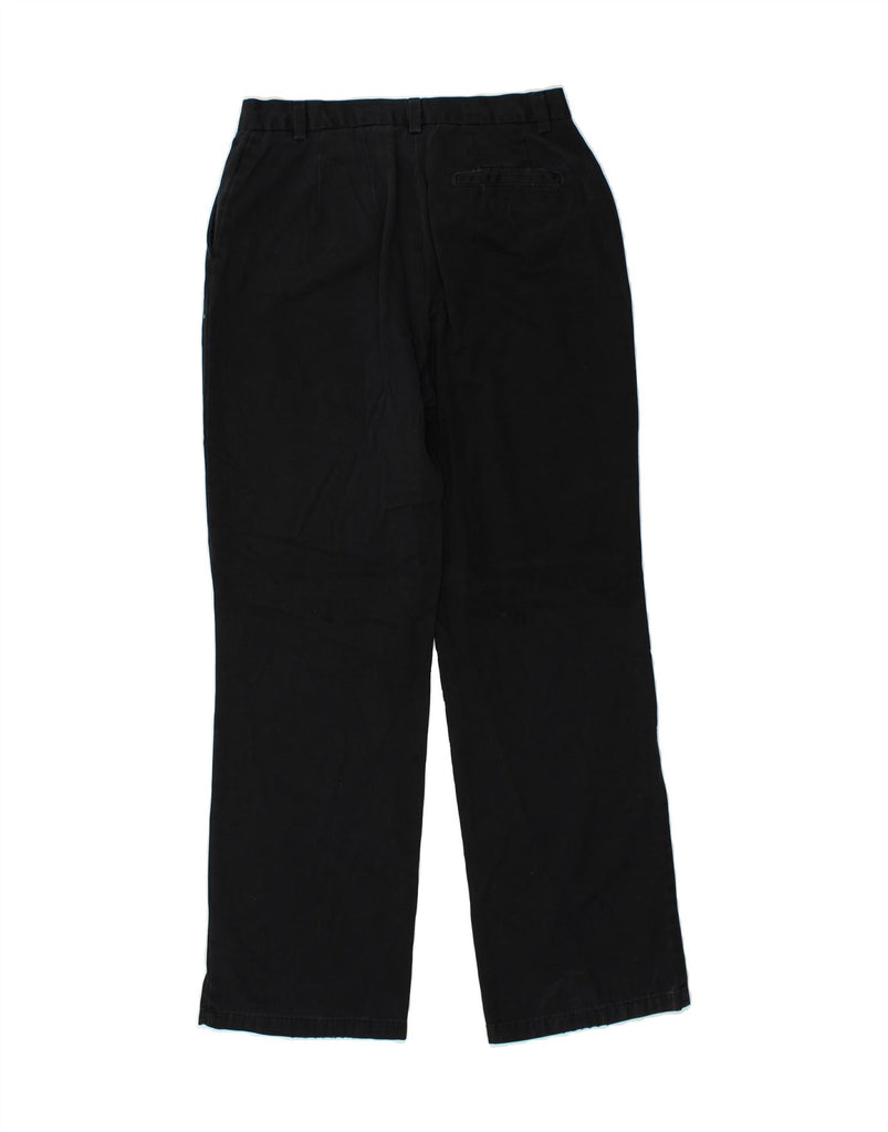 EDDIE BAUER Womens Straight Chino Trousers US 8 Medium W28 L30 Black | Vintage Eddie Bauer | Thrift | Second-Hand Eddie Bauer | Used Clothing | Messina Hembry 