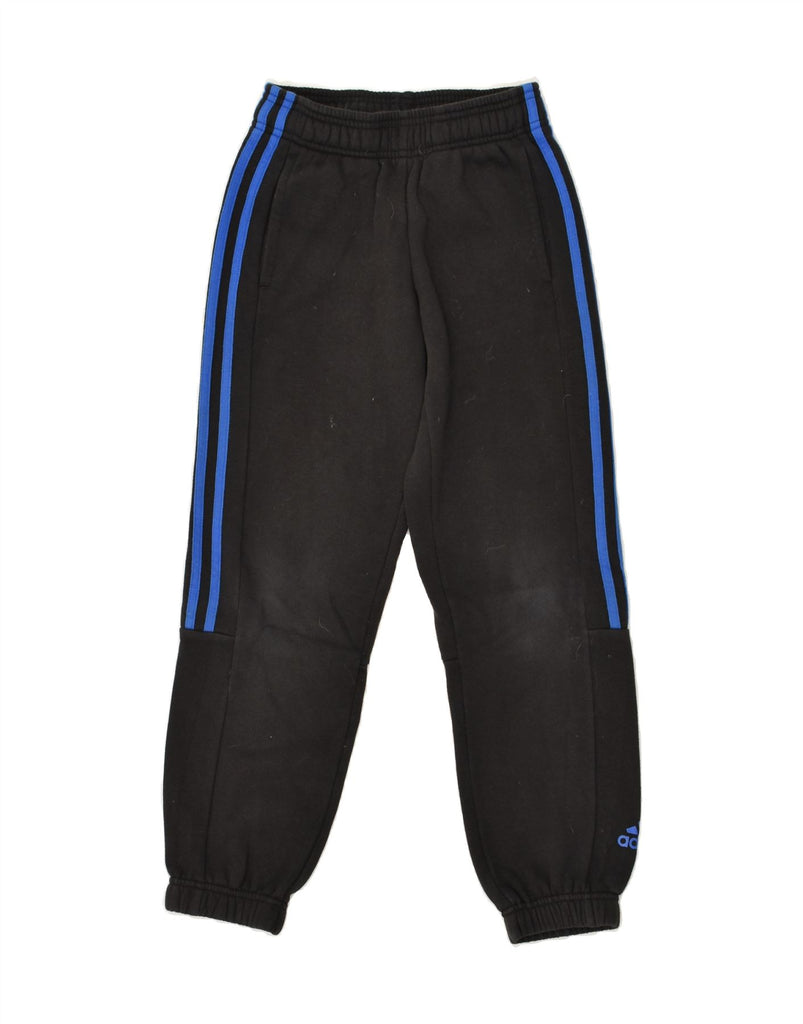 ADIDAS Boys Tracksuit Trousers 9-10 Years Black Cotton | Vintage Adidas | Thrift | Second-Hand Adidas | Used Clothing | Messina Hembry 