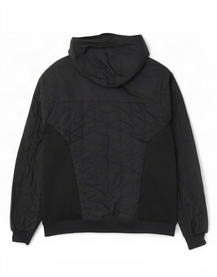 Under Armour Mens Hooded Quilted Jacket UK 40 Large Navy Blue Polyester