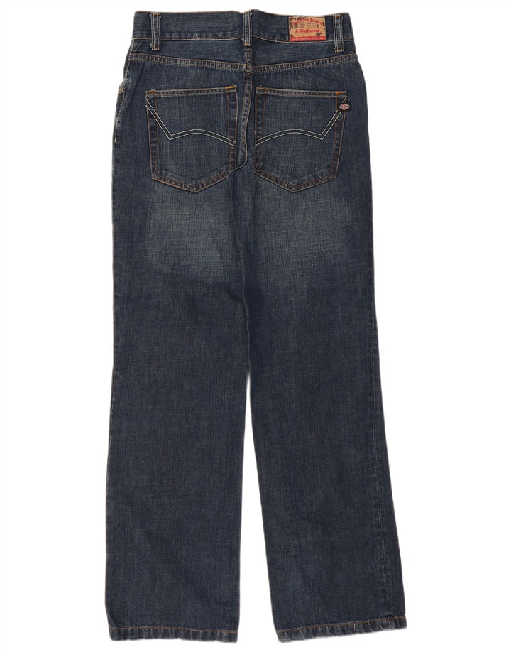 Dickies Womens Straight Jeans W30 L32 Blue Cotton