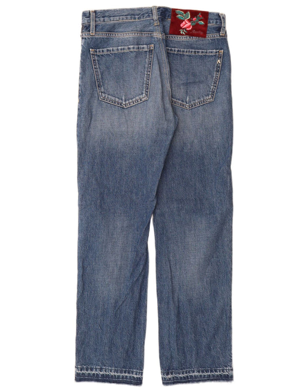 Replay Womens Straight Jeans W26 L30 Blue Cotton