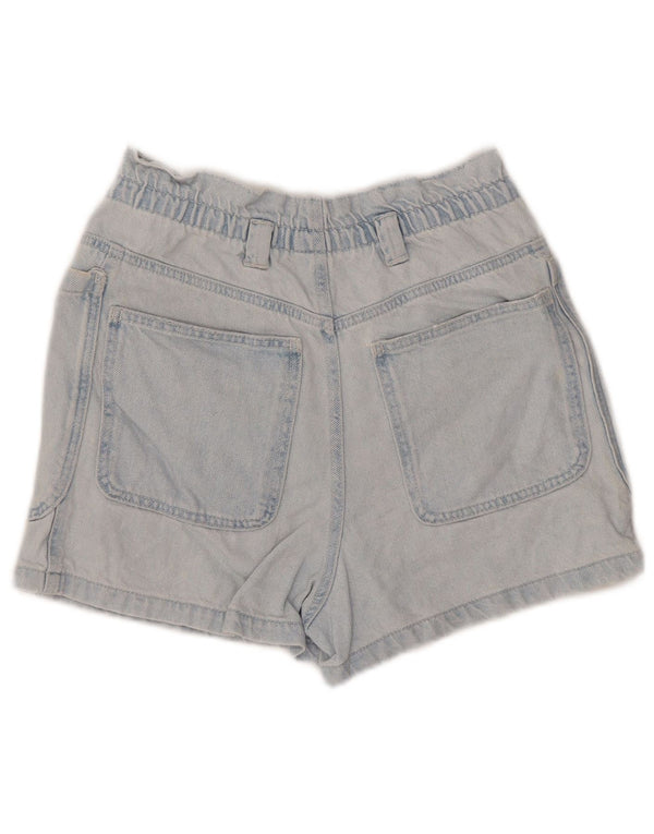 Zara Womens High Waist Denim Shorts EU 36 XS W26 Blue