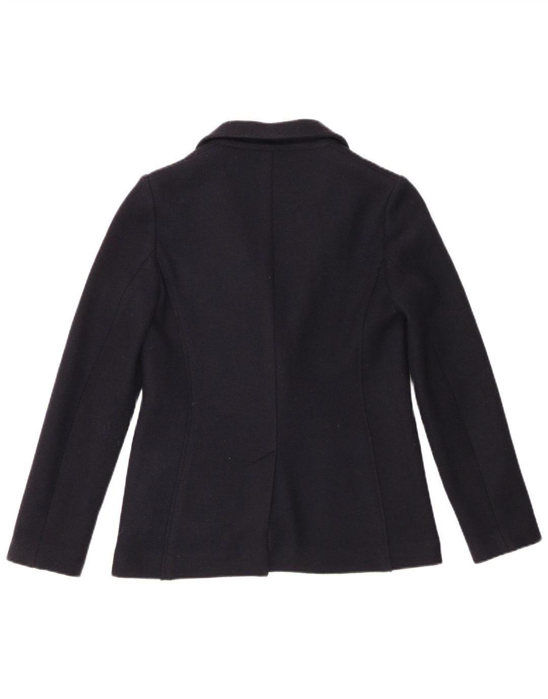 JIGSAW Womens 1 Button Blazer Jacket UK 8 Small Navy Blue Virgin Wool