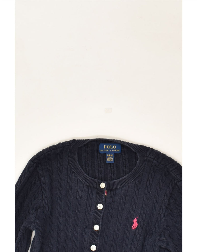 POLO RALPH LAUREN Girls Crew Neck Jumper Sweater 8-9 Years M Navy Blue | Vintage Polo Ralph Lauren | Thrift | Second-Hand Polo Ralph Lauren | Used Clothing | Messina Hembry 