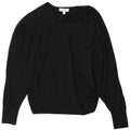 Cos Womens Oversized V-Neck Jumper Sweater UK 6 XS Black
