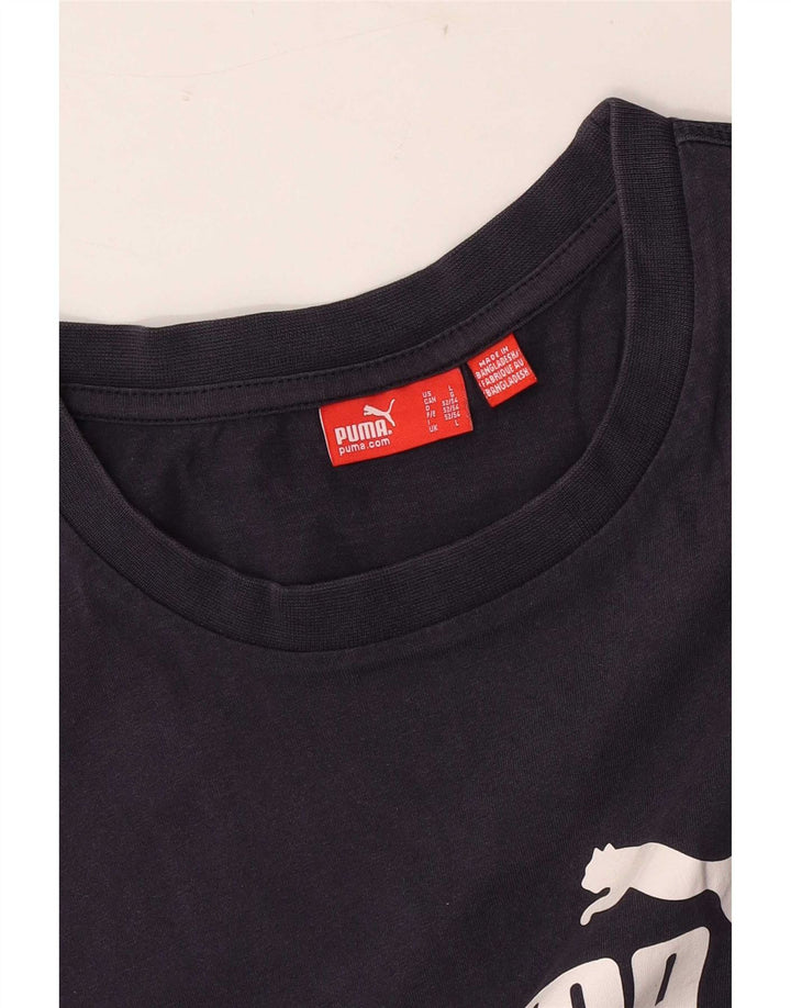 Puma Mens Graphic Vest Top Large Navy Blue