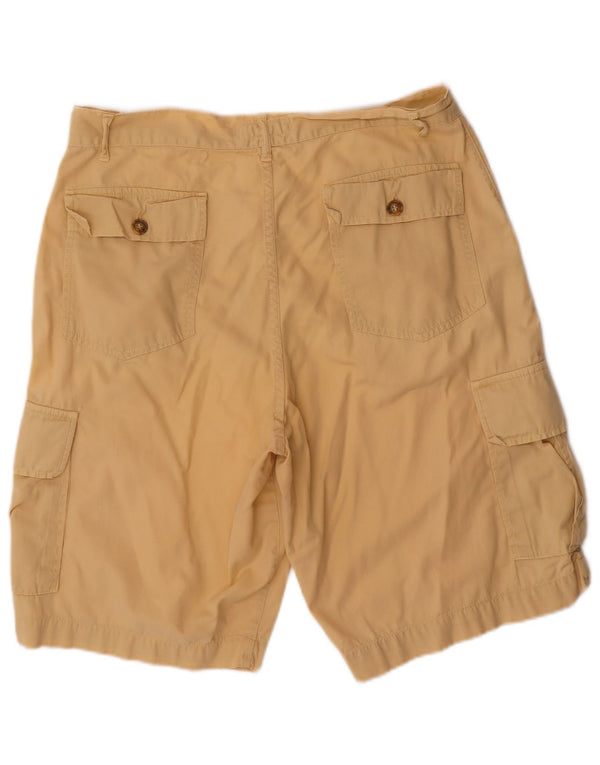 CLARK Mens Cargo Shorts IT 50 Large W34 Beige