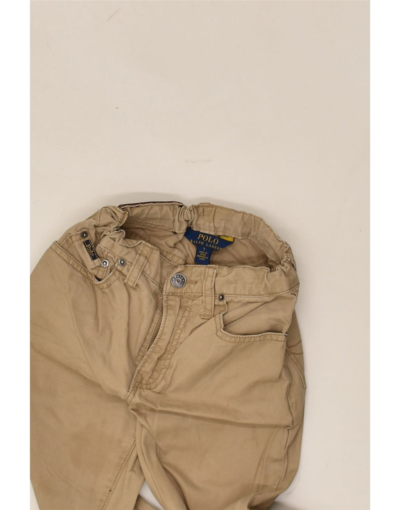 POLO RALPH LAUREN Boys Straight Casual Trousers 6-7 Years W22 L22  Beige | Vintage Polo Ralph Lauren | Thrift | Second-Hand Polo Ralph Lauren | Used Clothing | Messina Hembry 