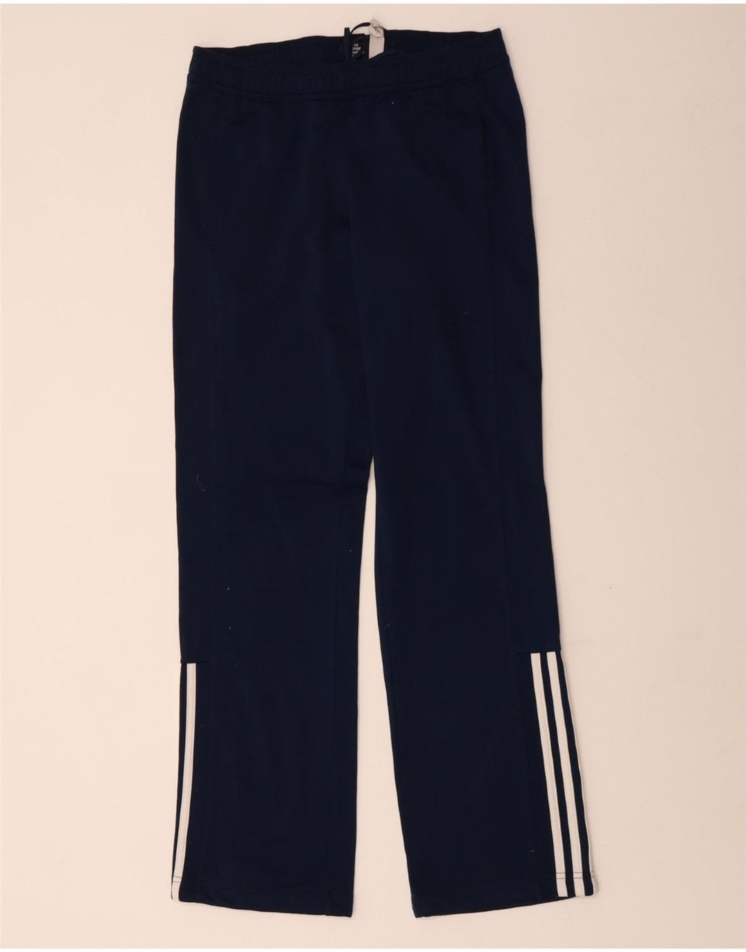ADIDAS Mens Tracksuit Trousers Small  Navy Blue Polyester