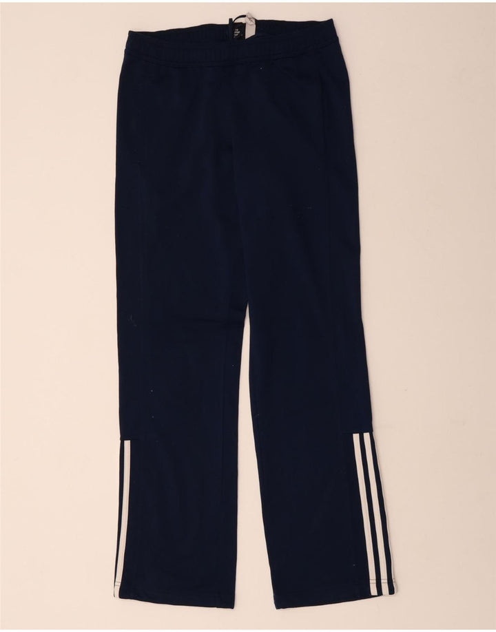 ADIDAS Mens Tracksuit Trousers Small  Navy Blue Polyester