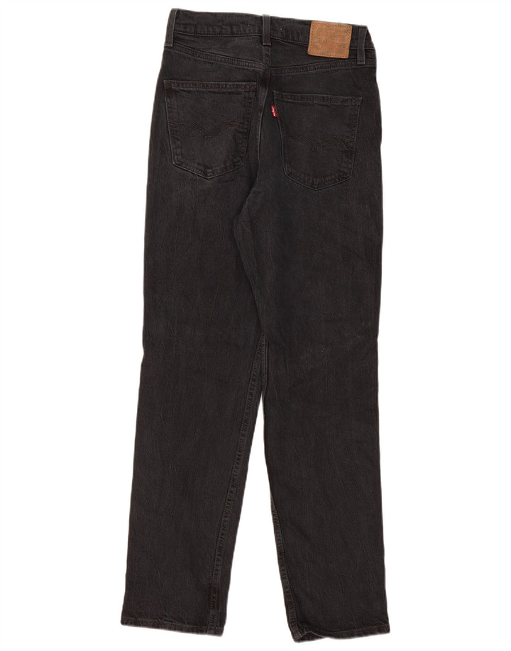 Levi's Womens Tapered Jeans W26 L29 Black Cotton