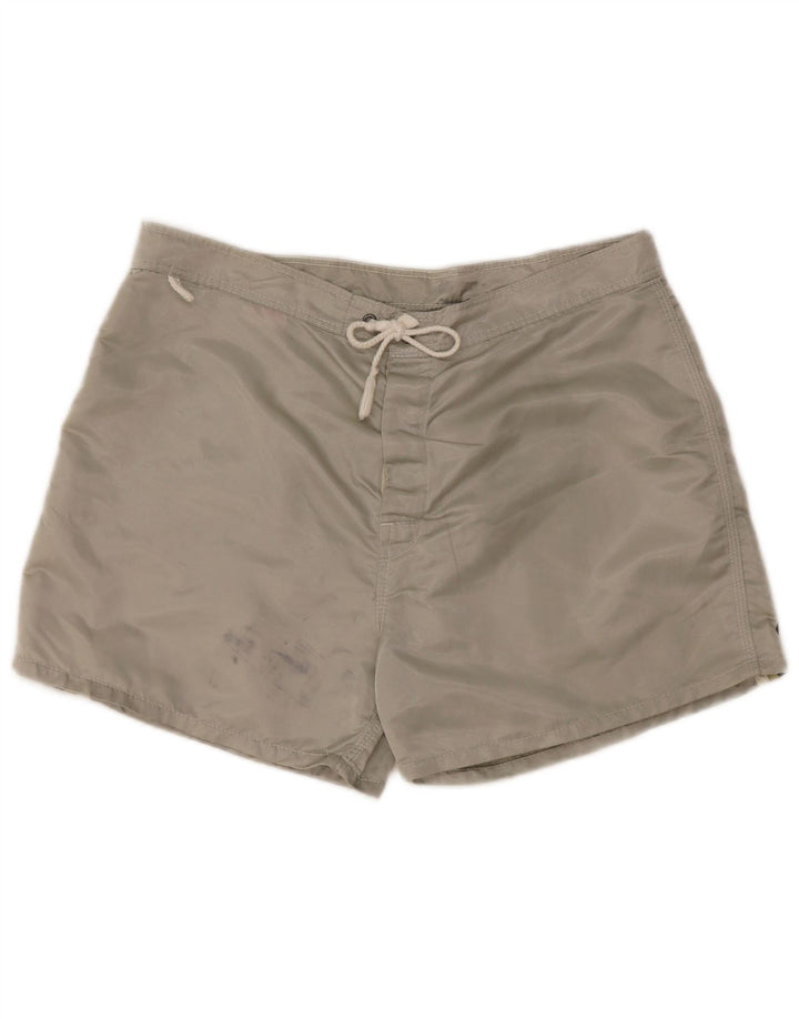 SUNDEK Mens Swimming Shorts Large  Grey Nylon