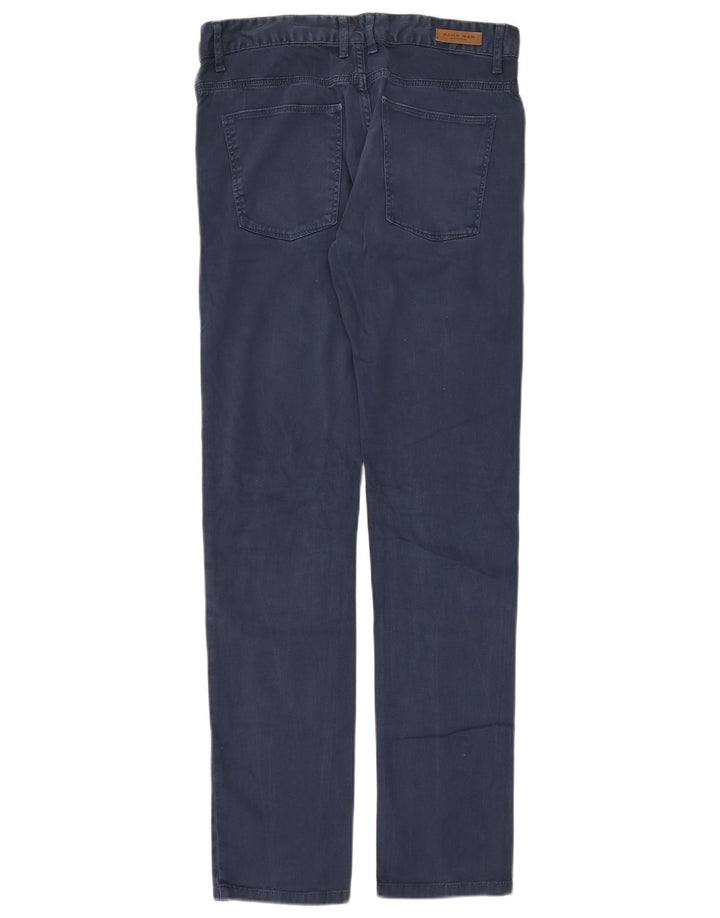 Zara Mens Slim Casual Trousers EU 40 Medium W31 L34 Blue
