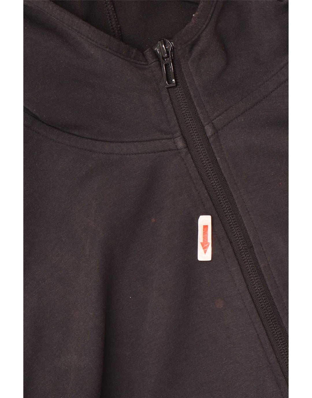 Adidas Mens Zip Hoodie Sweater Medium Black Cotton