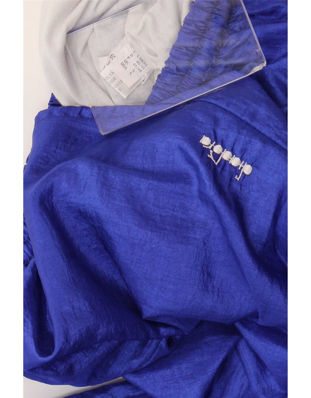 Diadora Mens Tracksuit Trousers Joggers Large Blue Nylon
