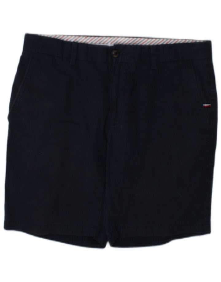 Tommy Hilfiger Mens Chino Shorts W32 Medium Navy Blue Cotton