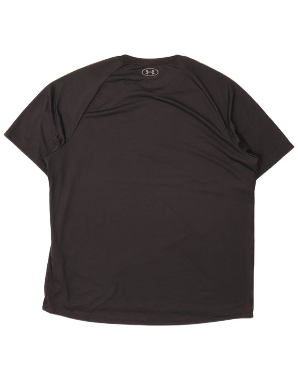 Under Armour Mens T-Shirt Top 2XL Black Polyester