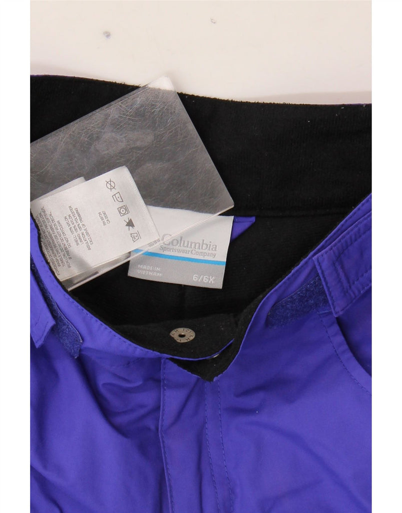COLUMBIA Boys Omni-Shield Windbreaker Trousers 5-6 Years W20 L20 Purple Vintage Columbia and Second-Hand Columbia from Messina Hembry 