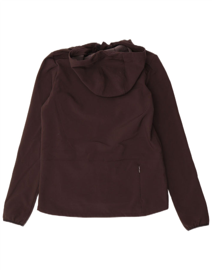 O'Neill Womens Hooded Windbreaker Jacket UK 14 Medium Black Colourblock
