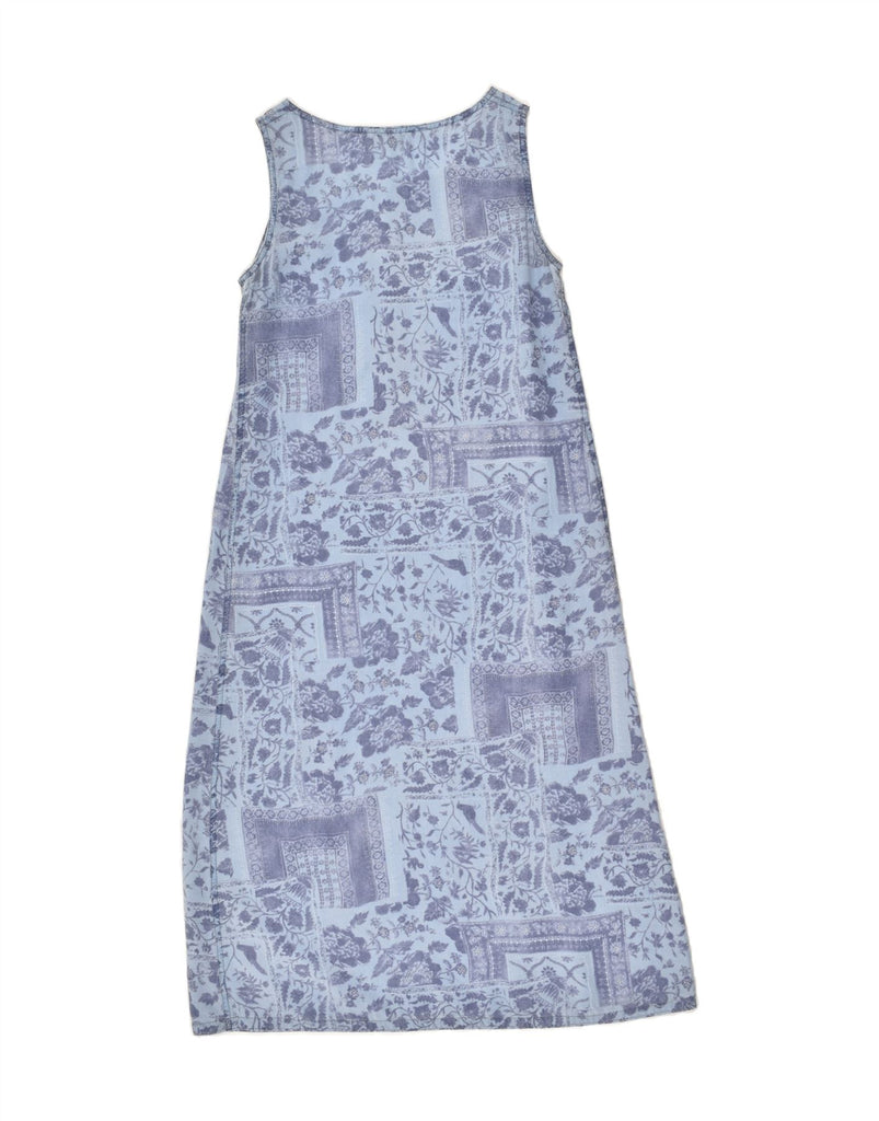 BAGARRY Womens Sleeveless Maxi Dress UK 10 Small Blue Floral Lyocell | Vintage Bagarry | Thrift | Second-Hand Bagarry | Used Clothing | Messina Hembry 