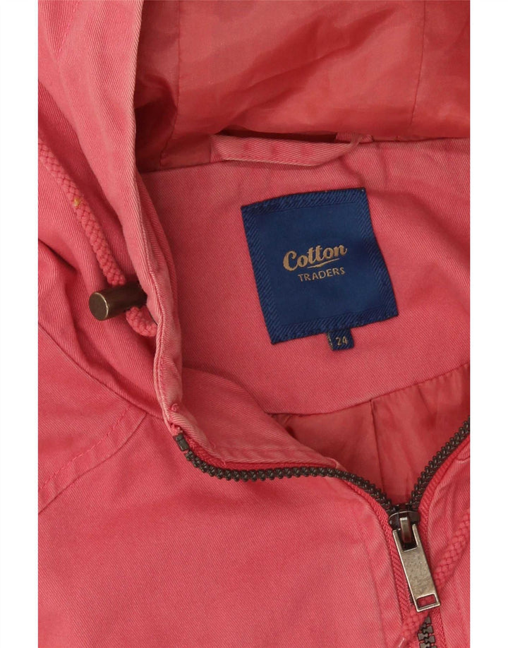 Cotton Traders Womens Hooded Parka Jacket UK 24 4XL Pink