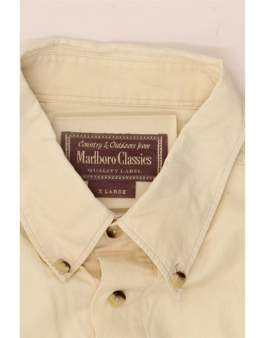 Marlboro Classics Mens Shirt XL Yellow