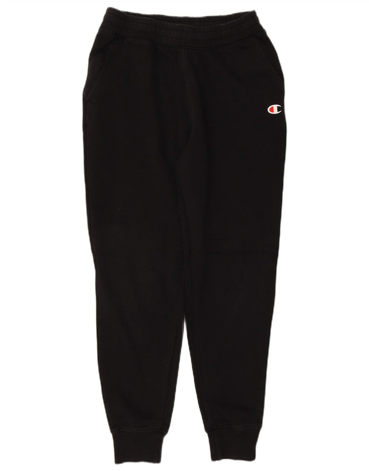 Champion Mens Tracksuit Trousers Joggers Medium  Black Cotton