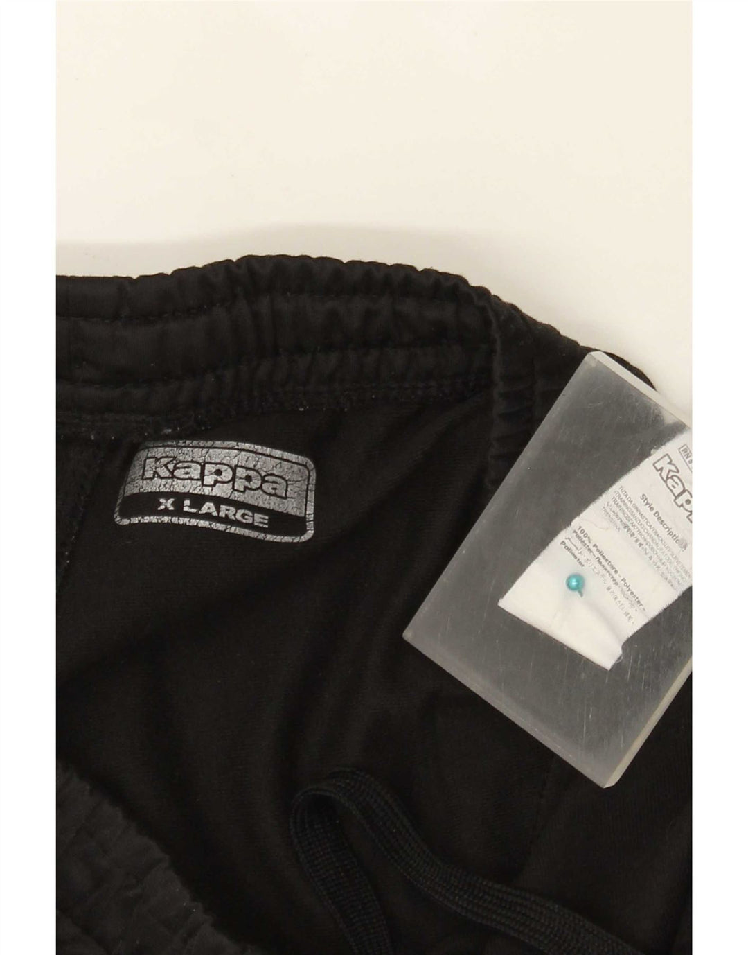 Kappa Mens Tracksuit Trousers Joggers XL Black Polyester
