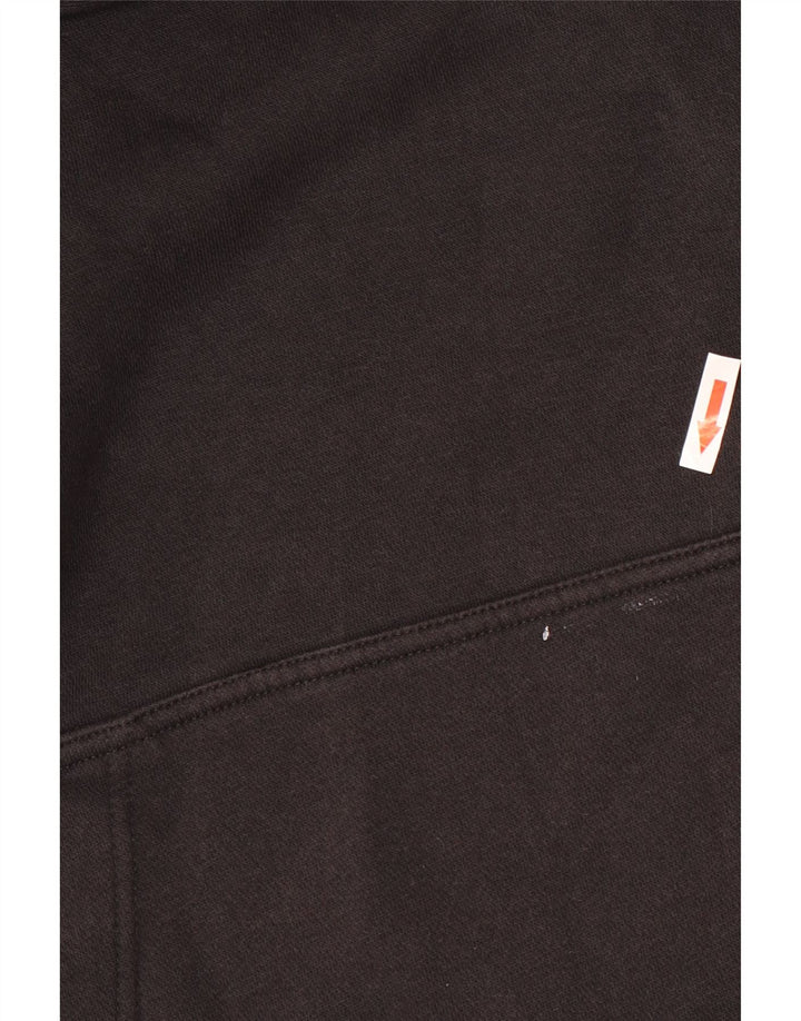 Nike Mens Graphic Hoodie Jumper Large Black Cotton